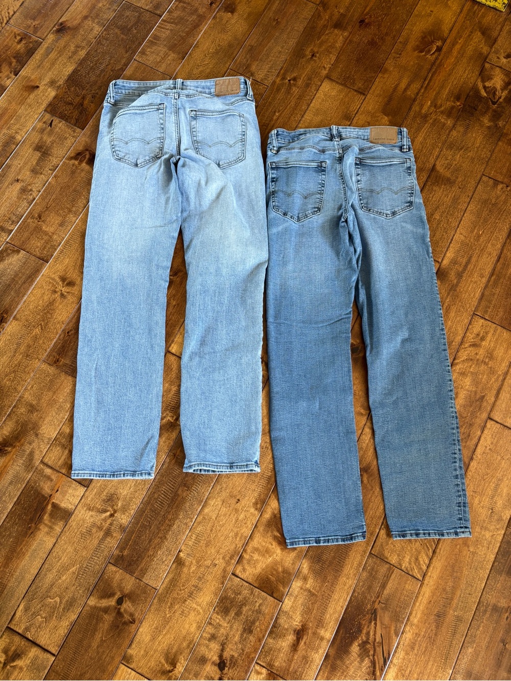American Eagle Outfitters men’s airflex  jeans two pair sz 29x32